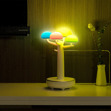 创意许愿树蓝牙音响台灯USB遥控夜灯家居蓝牙音箱卧室LED氛围台灯