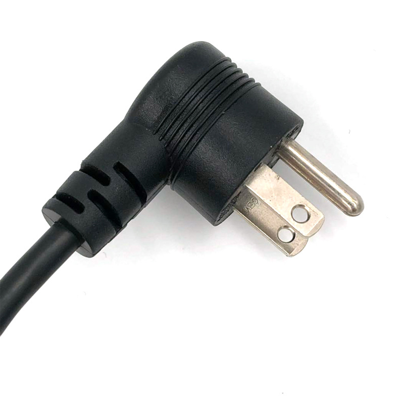 美规电源线 美标ul圆头三插电源线3*0.824平方母头电源线厂家定制