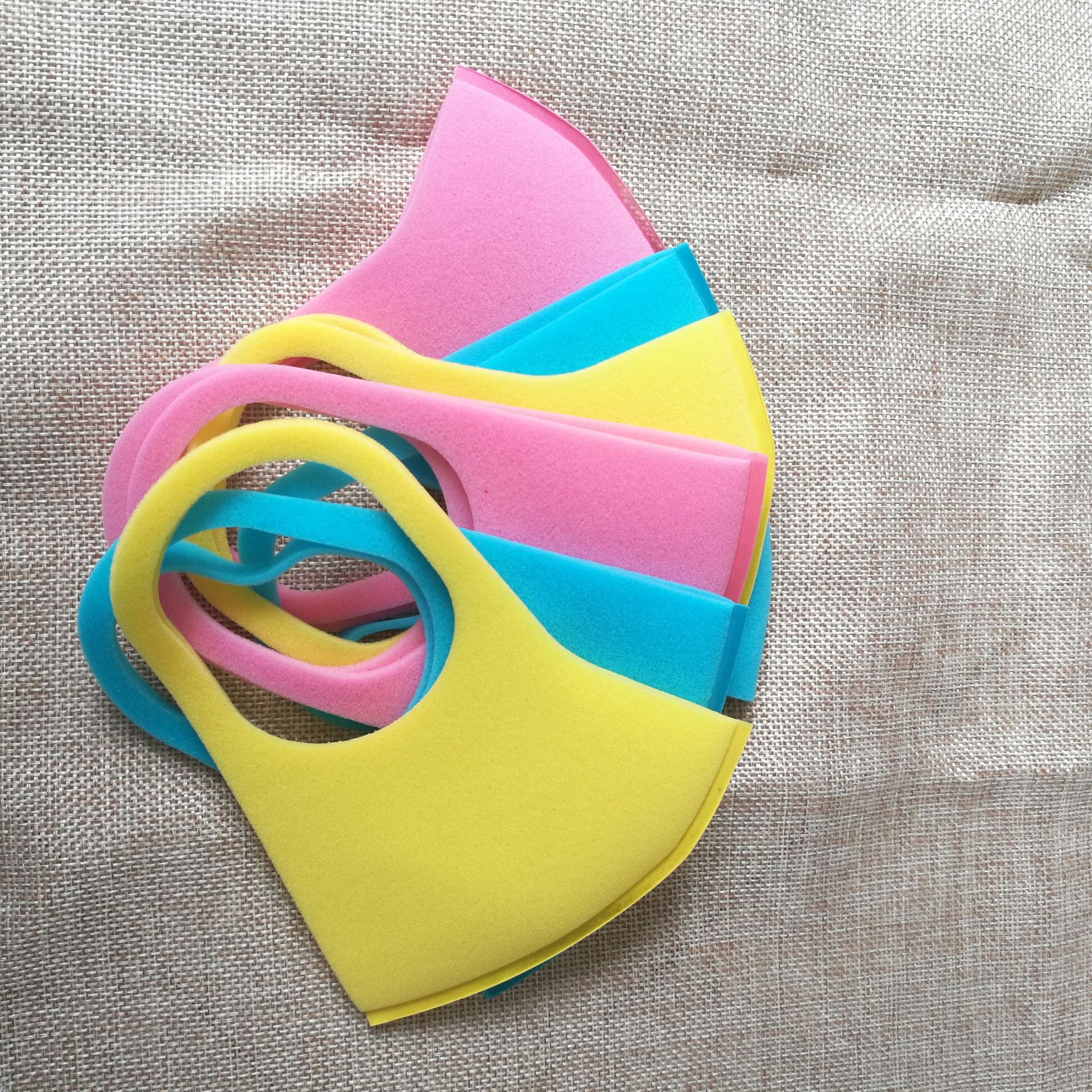 海绵口罩明星同款 可水洗 防尘防雾霾pm2.5立体黑色时尚口罩