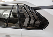 适用于19-20款丰田第五代RAV4改装百叶窗装饰面板后三角亮条贴片