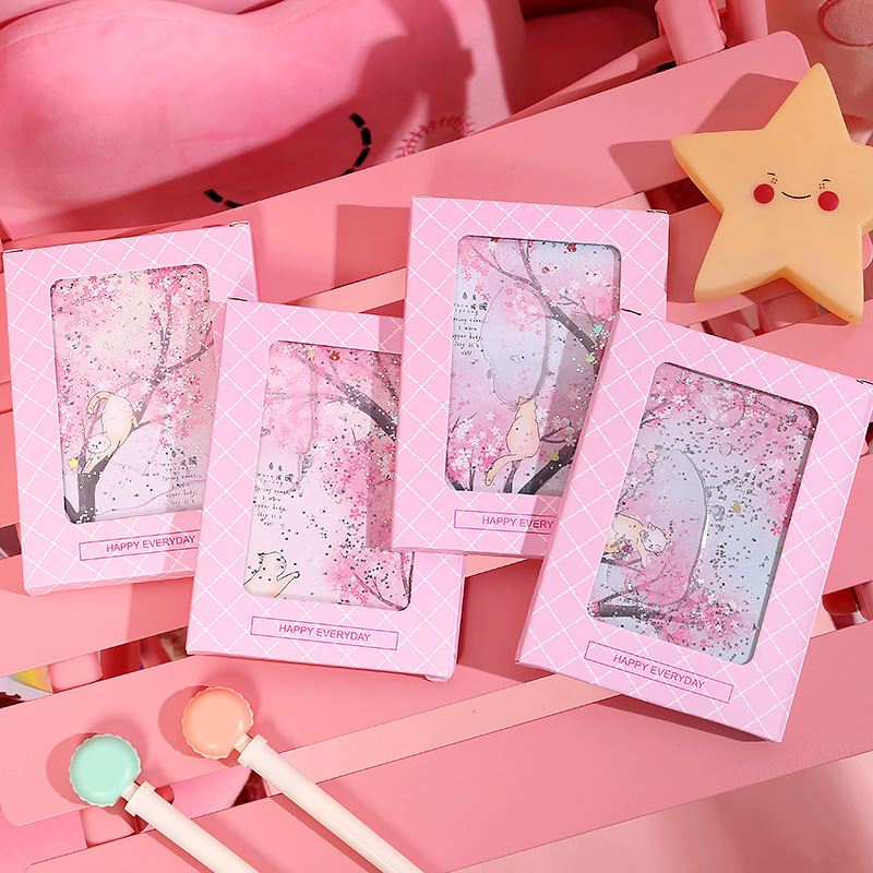 ins星空独角兽少女心可爱网红手帐本入油流沙手账本学生a6笔记本