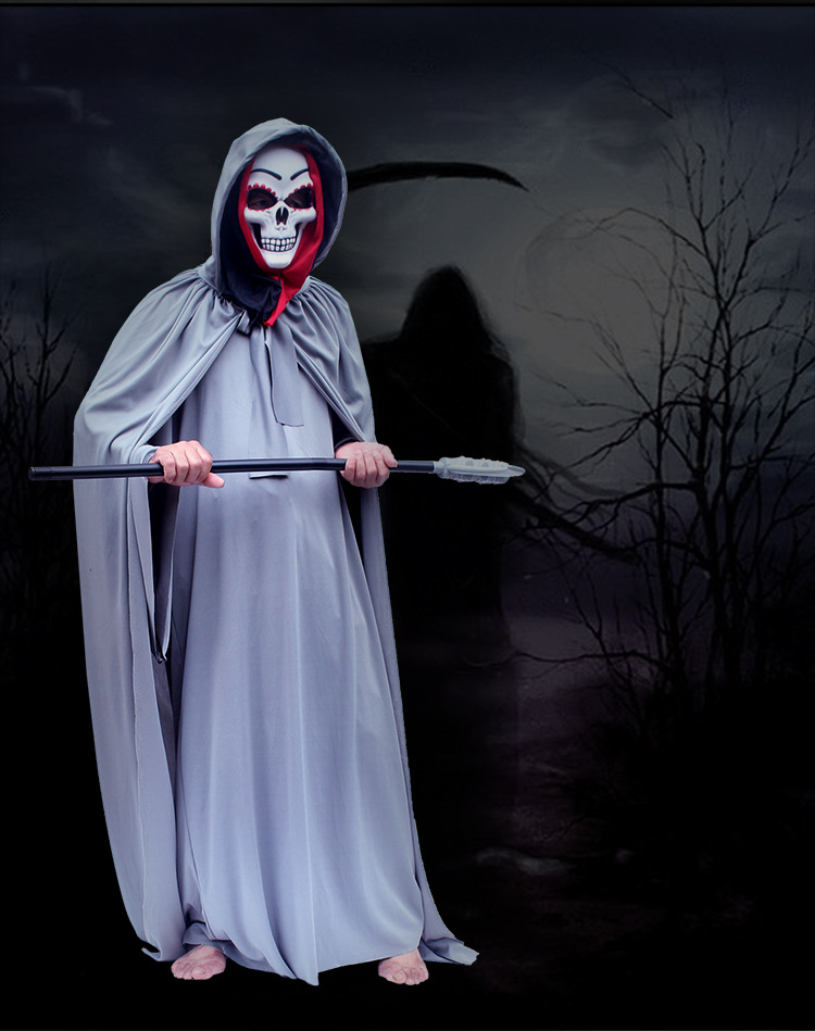 批发万圣节鬼衣恐怖鬼装死神衣服地狱使者服装