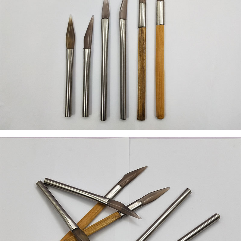 带柄玛瑙刀金银首饰饰品葫芦文玩压光押花打磨抛光刀打金工具器材