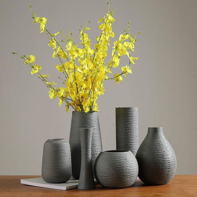 Flower Arrangement Vase Modern Minimalist Ceramic Nordic Living Room Ceramics Vase Creative Ceramic Vase Flower Vase Factory Direct Sales