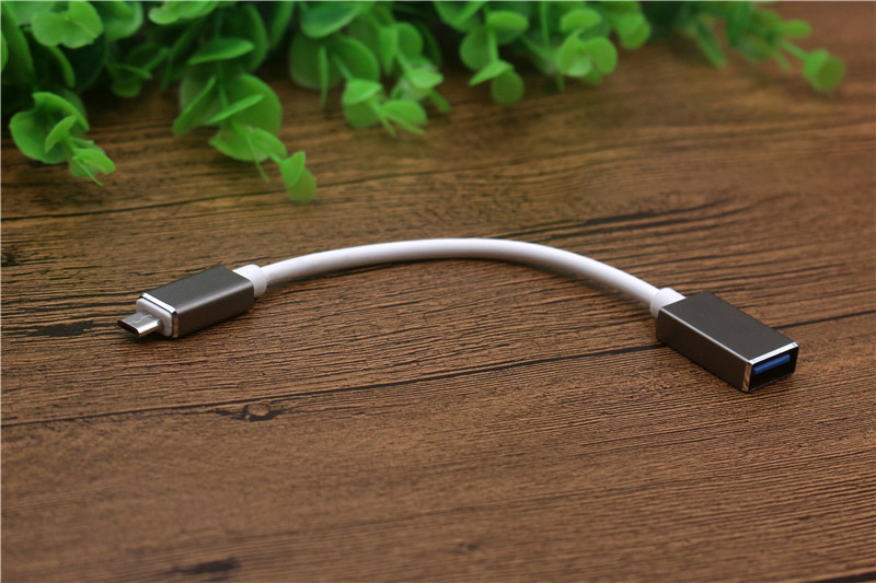 micro otg数据线适用小米手机u盘游戏手柄连接线注塑v8 otg转接