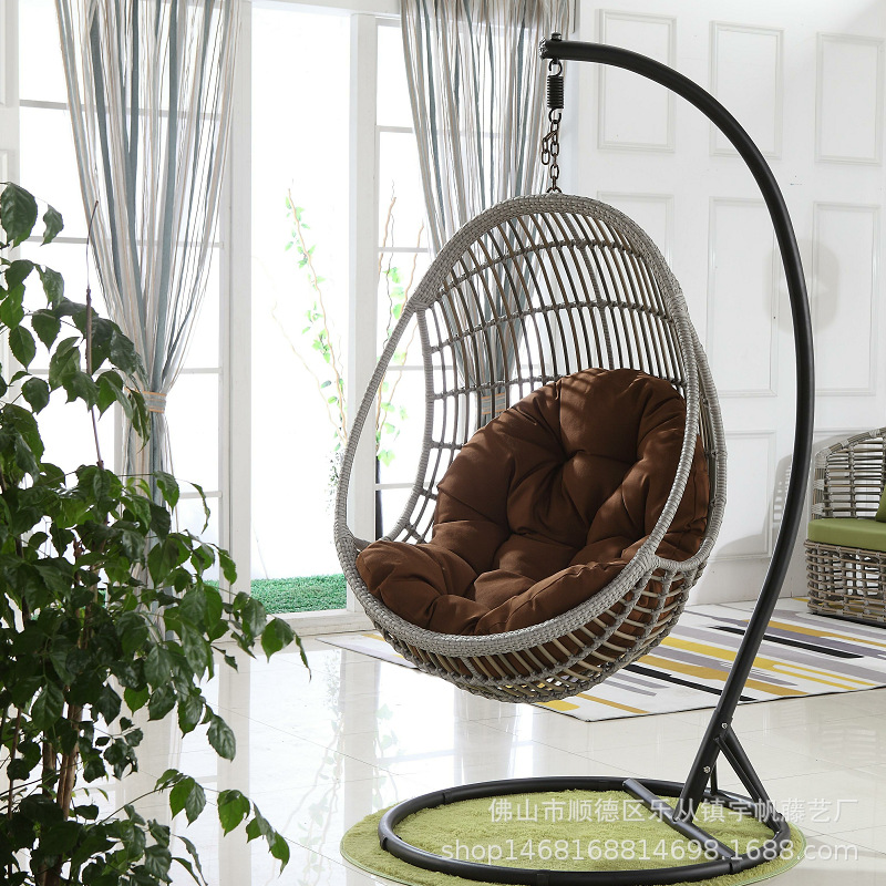 Hanging Basket Cushion Thickened plus-Sized Swing Cushion Single Sofa Cushion Home Glider Cloth Cushion Indoor and Outdoor Cradle Chair Cushion