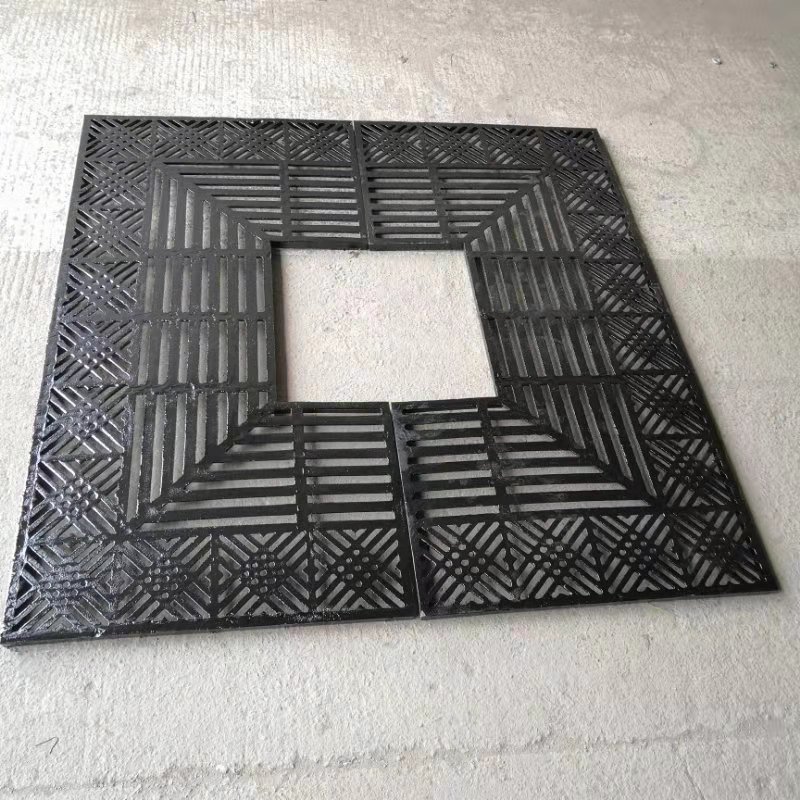 厂家现货菱形铸铁树篦子 铸造厂家支持来图定制 欧升铸造厂家