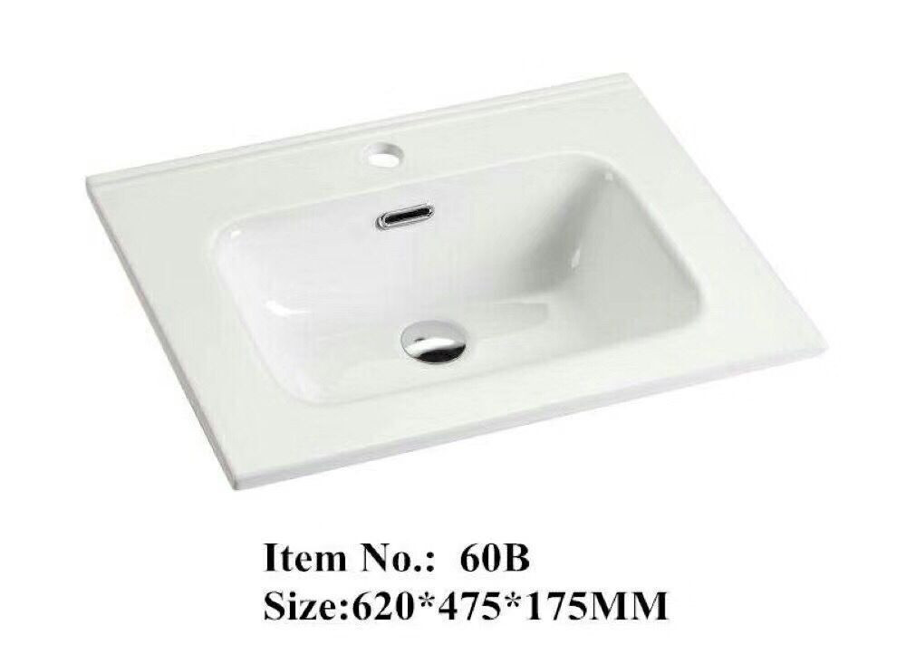 Ceramic Cabinet Basin Embedded Bathroom Cabinet Thin Edge Basin Bathroom Washbasin Integrated Basin Wash Basin Cabinet Basin Ultra-Thin