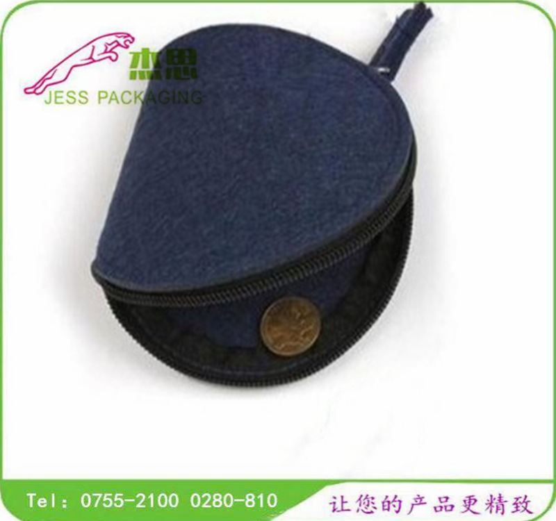 定制时尚毛毡小钱包 手拿零钱硬币手拿包