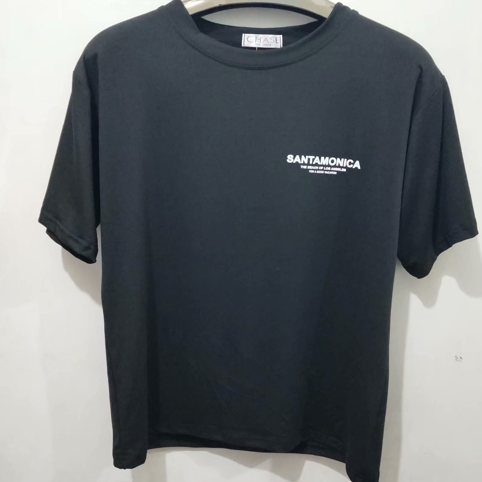 夏季男装男上衣半袖短袖印花背心男孩团服圆领五分袖宽松一件代发