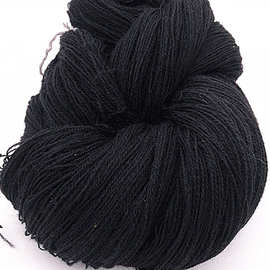 河北厂家出口非洲细纱线 涤纶26支细毛线 色纺黑色毛线纱线