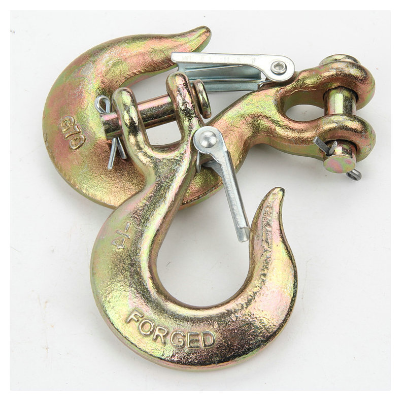 Horn Sliding Hook Chain Connection Hook Alloy Steel Lifting Hook Cargo Hook Tongue Piece Horn Sliding Hook