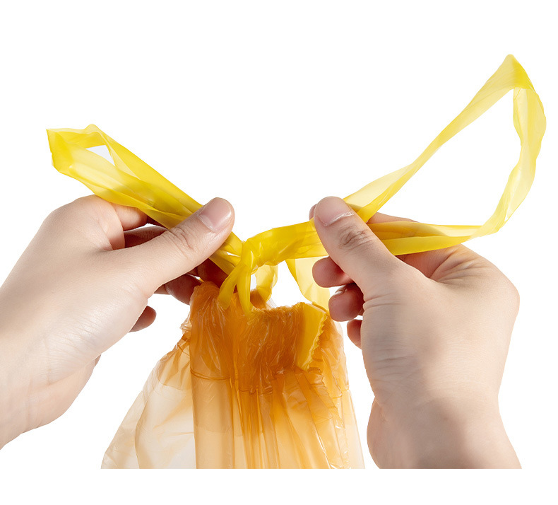 fasola创意垃圾袋家用加厚一次性背心断点手提式穿绳式拉圾塑料袋