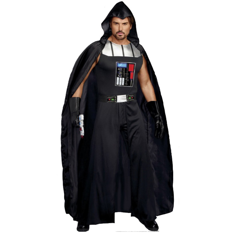 外贸欧美万圣节男士巫师服披风斗篷套装 角色扮演 游戏舞台服装