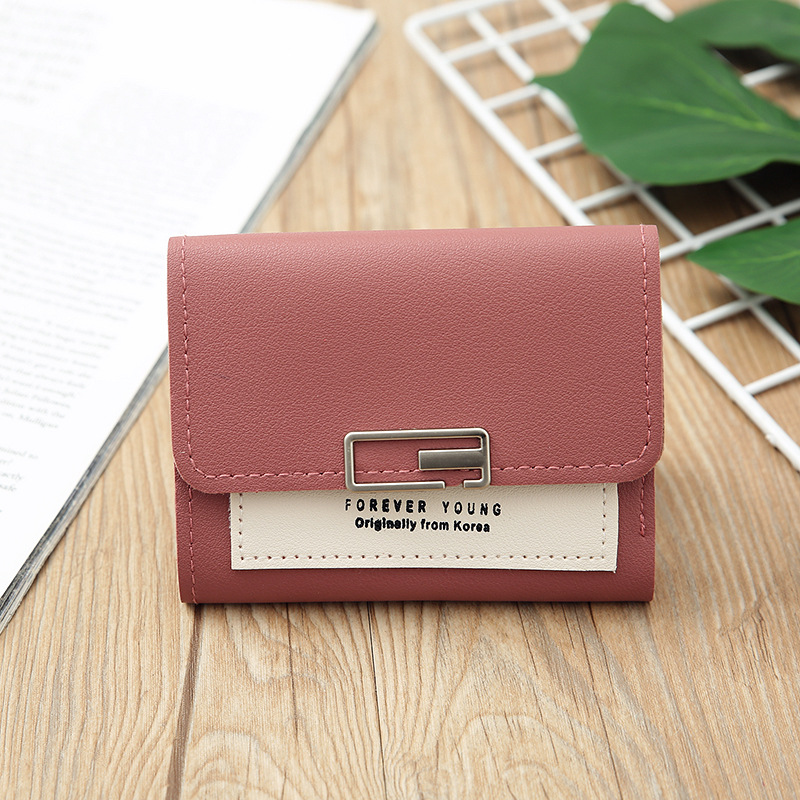 2023 Korean Fashion Women's Printed Letters Short Clutch Multi-Slot Card Holder Cover Women's Wallet in Stock Wholesale
