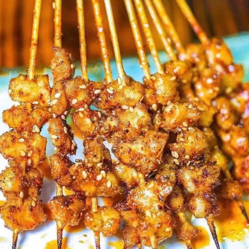 掌中宝小串烧烤油炸铁板 鸡脆骨软骨串20串*10包把把烧小肉串速冻