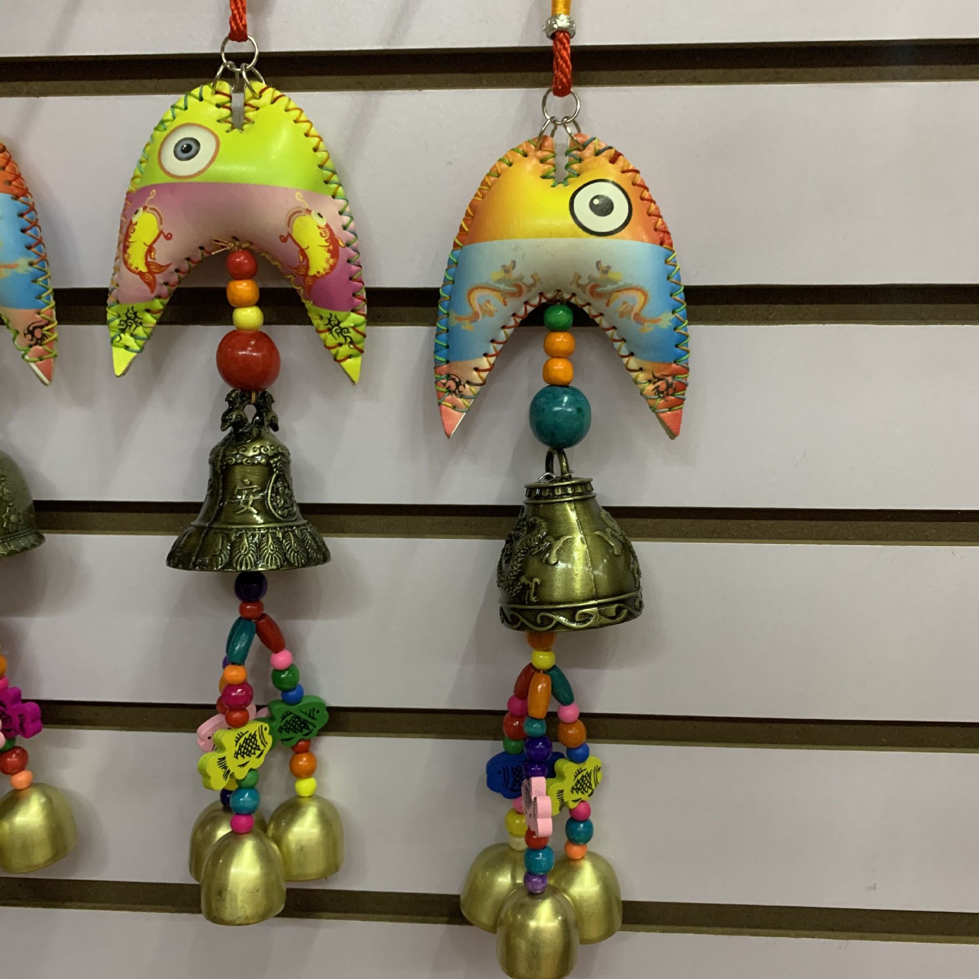 云南民族特色丽江东巴手工风铃挂件 大皮鱼头驼铃三铃