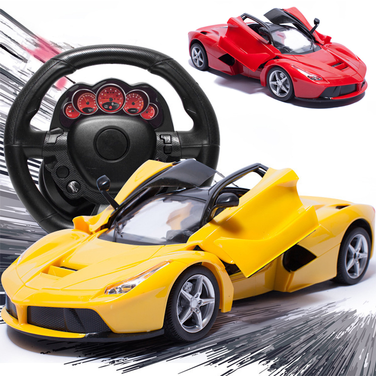 玩具车114遥控车充电一键开门儿童遥控汽车漂移电动玩具赛车模型