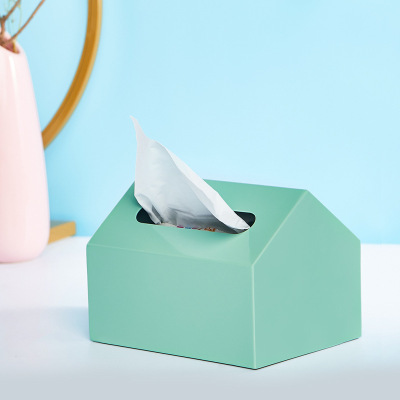 小房子纸巾盒北欧ins简约抽纸盒客厅家用创意可爱桌面餐巾纸盒