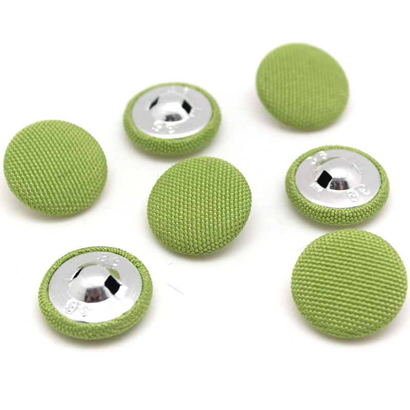 diy手工铝底蘑菇包布扣 厂家直销服装纽扣包布加工有脚纽扣