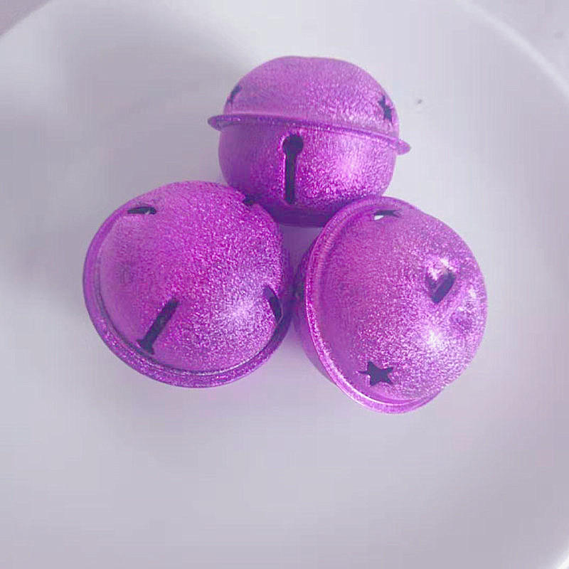 4cm厘米磨砂铃铛 圣诞五角星烤漆大铃铛 钥匙扣包包挂件配件批发