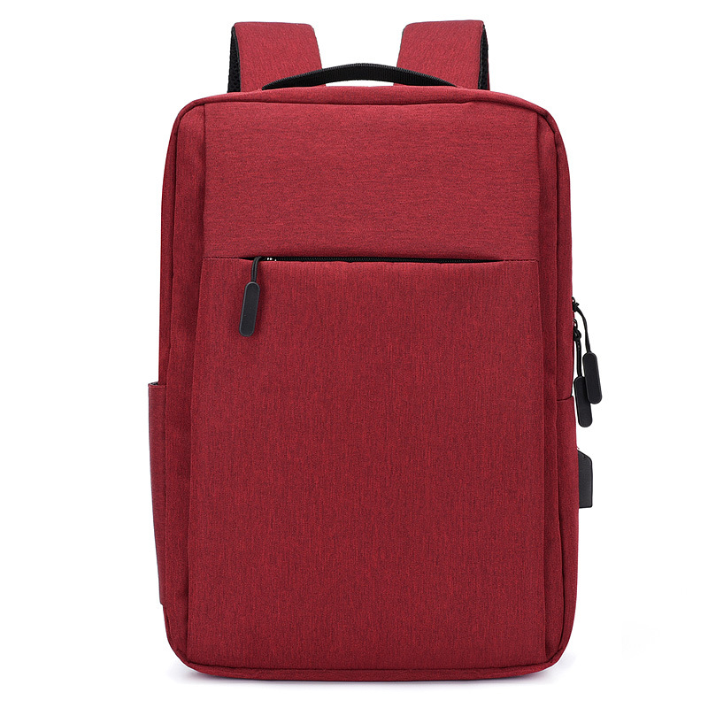 Cross-Border Rechargeable Laptop Backpack Men's and Women's Casual Custom Logo Business Meeting Gift Simple Backpack