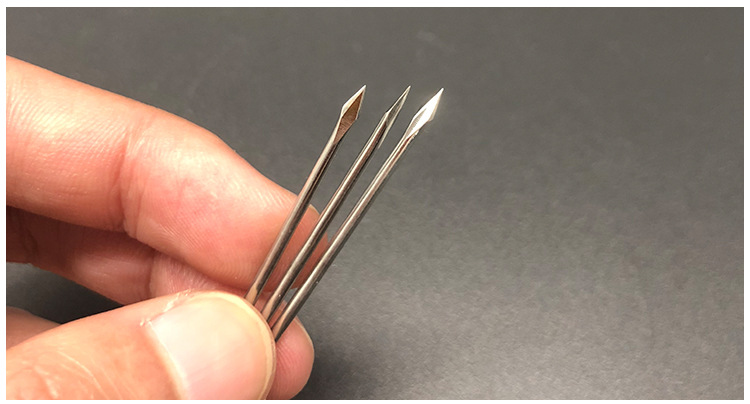 耳膜穿刺针 医疗配件金属器材 304不锈钢实心三面棱形磨尖针
