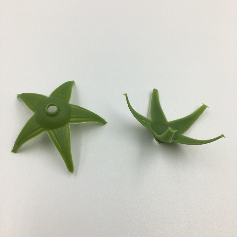 香皂花 玫瑰花托底座塑料花托花钉仿真花香皂花材料厂家批发