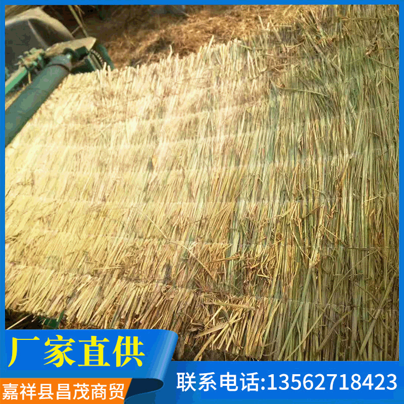 批发草坪帘 稻草草帘遮阳蔬菜大棚卷帘稻香杆草帘子绿化专用