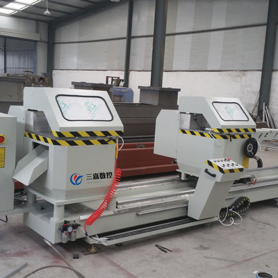 铝型材重型数显双头精密锯 铝合金下沉500x4200双头精密切割锯