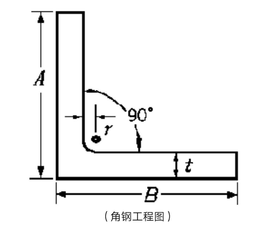 角钢截面图图片