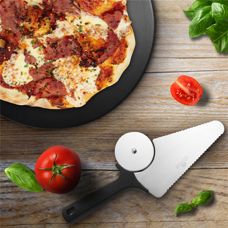 厂家直销 430不锈钢披萨滚刀 批萨轮刀匹萨刀介饼刀三角形蛋糕