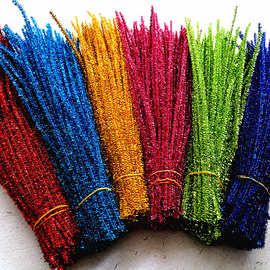 金葱扭扭棒金丝闪光毛条彩色毛根 幼儿园儿童手工diy制作材料辅料