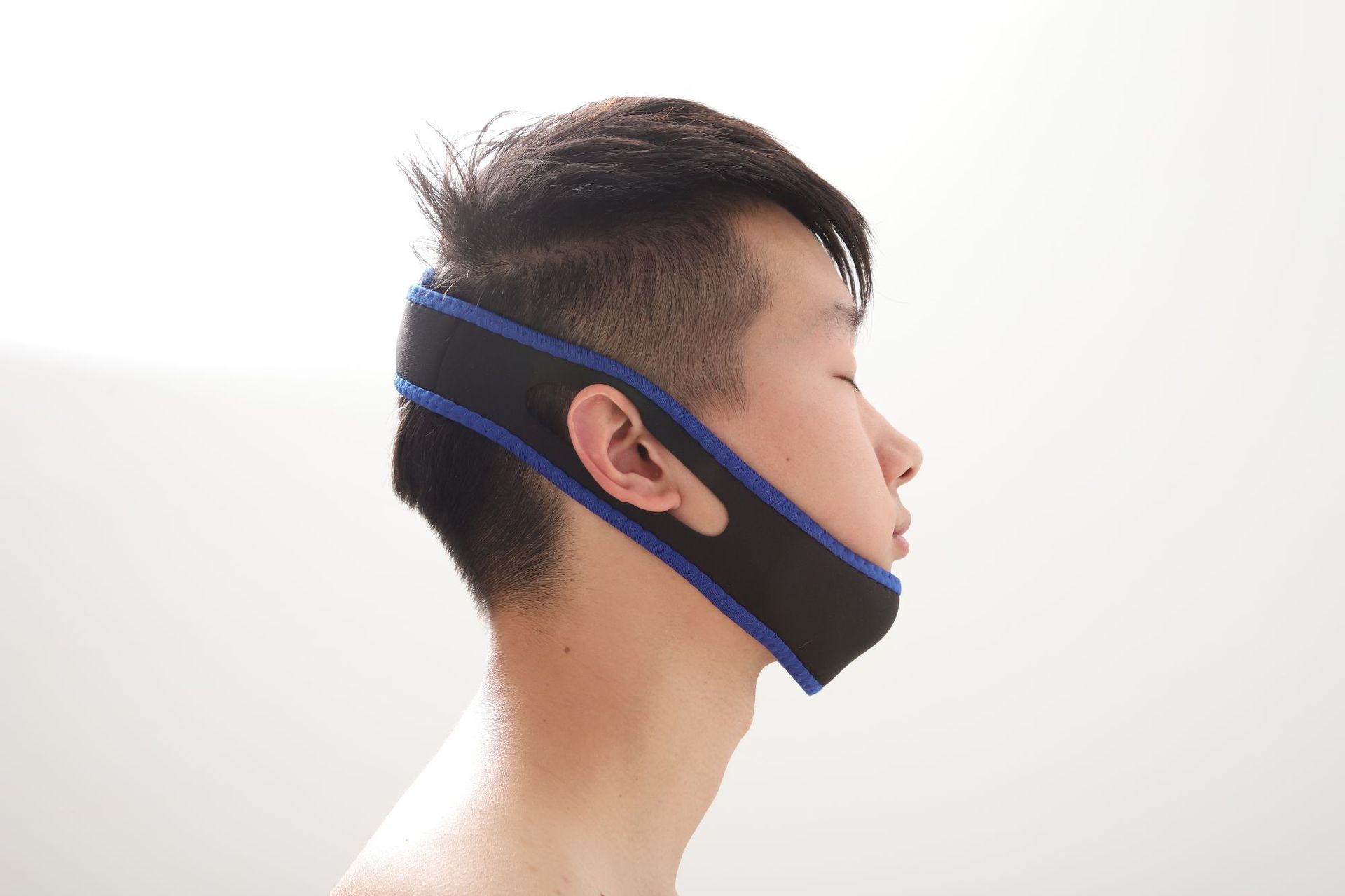 防张嘴口呼吸矫正器止鼾带下巴脱臼托带固定防止打呼噜神器止鼾器