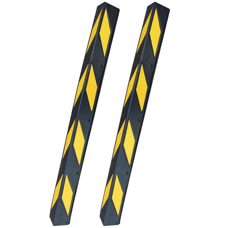 反光橡胶护角条地下车库停车场防撞条柱子警示桩橡胶护墙角