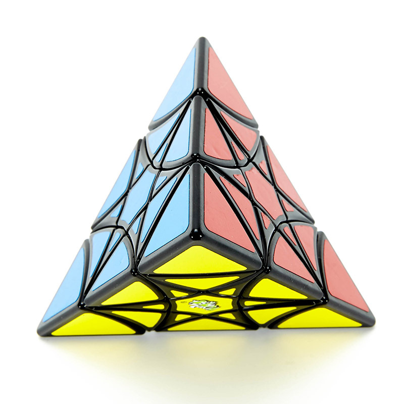 新品蓝蓝六角星金字塔魔方curvy hexagram异形三阶三角转棱魔方