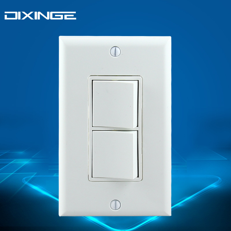 美规ul认证插座北美pc面板美式双联nema美标电源插座美国墙壁开关