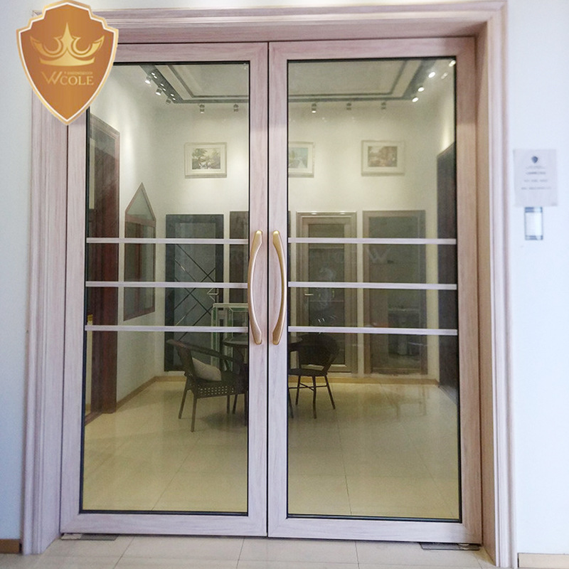 圣轩弹簧对开门套窗 酒店简约时尚铝合金对开门 厂家可定制推拉窗