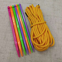 厂家销售  编织工具   魔法一本针  带绳钩针套装  一套有7个型号