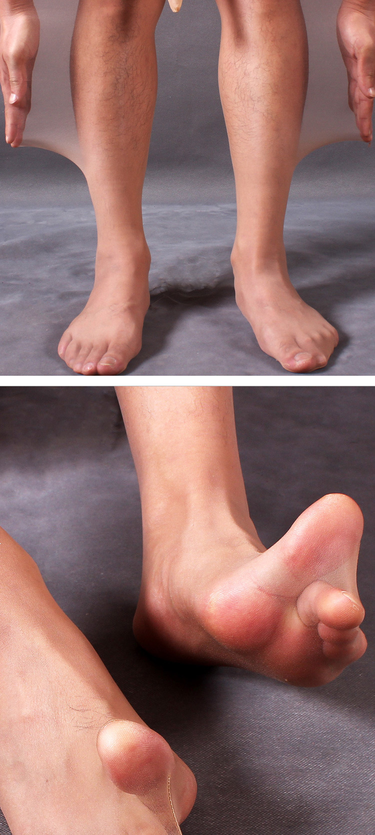 1d裸袜男性jj套丝袜超薄隐形连裤男士袜感高腰无缝打底袜黑丝恋足