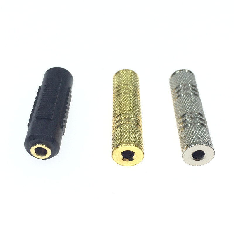 3.5转3.5母对母音频头耳机电脑音响插头3.5mm音频线母对母对接头-阿里