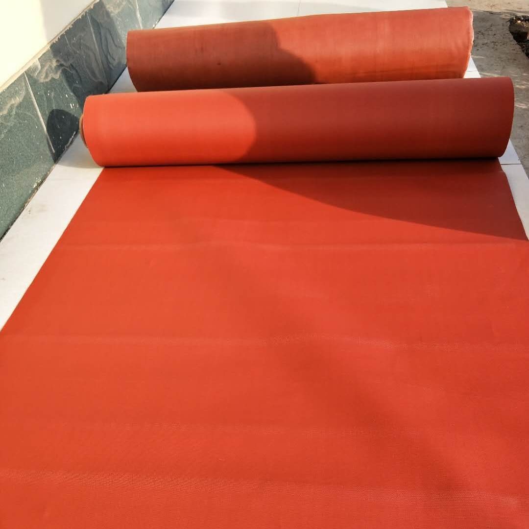 厂家生产硅胶布硅钛防火布硅胶防火布厚度定做硅酸钛金防火布