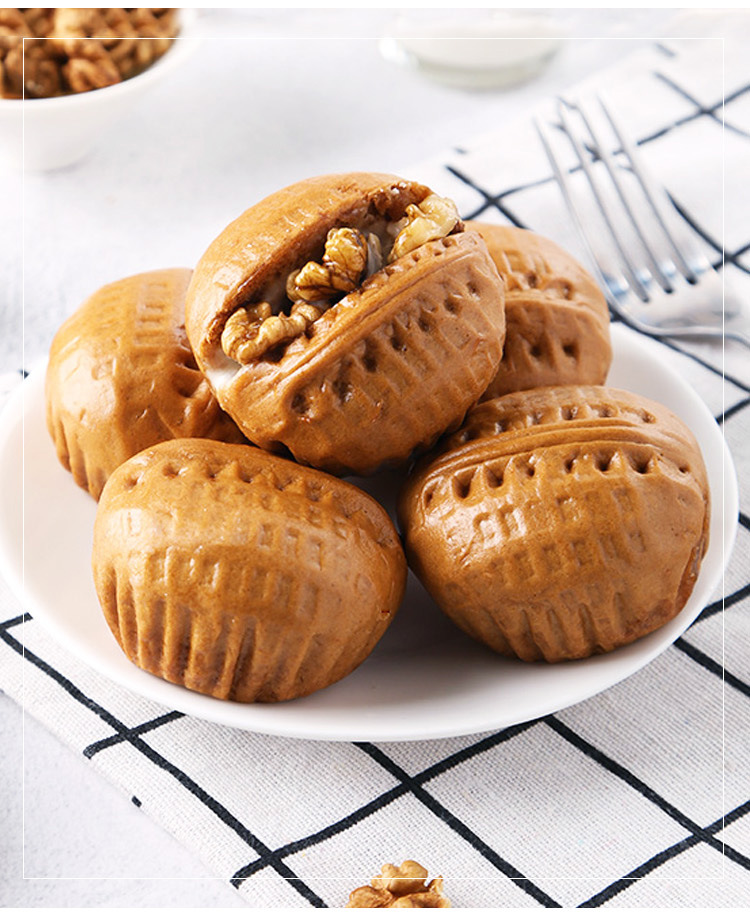 安井白巧克力酱核桃包360克10枚酒店餐饮商用特色半成品速冻早餐