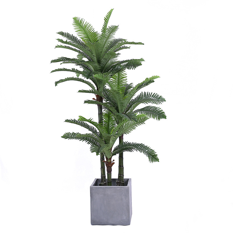 Large Simulation Plant Areca Palm Potted Indoor Living Room Decoration Floor Pteris Fake Green Plant Bonsai Decoration