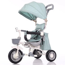 爱德格儿童三轮车 1-3宝宝免安装一键折叠轻便手推车童车一件代发
