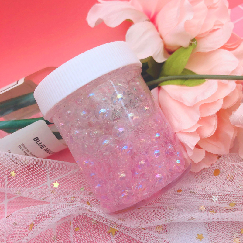 星空鱼尾史莱姆slime彩泥美人鱼仙女水晶泥棉花泥海底扁珠泥减压