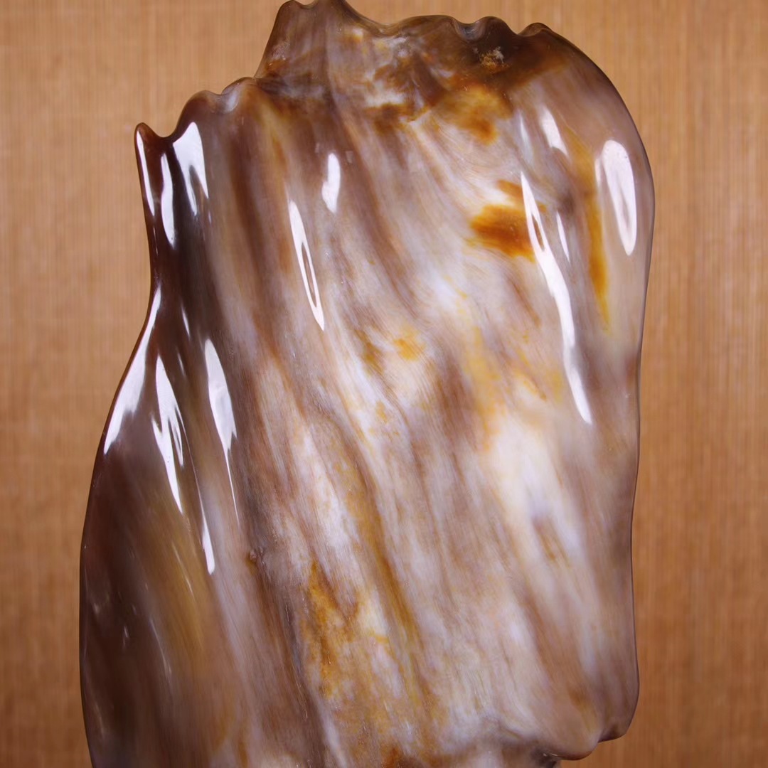 新疆天然和田玉摆件【树化玉】精品树化玉摆件