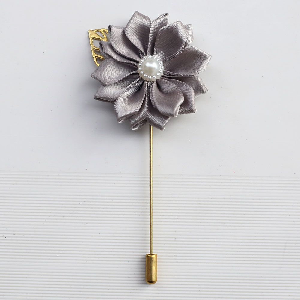 wifelai 手工缎带胸花 金叶子简约新娘新郎胸花 一件代发xh889p