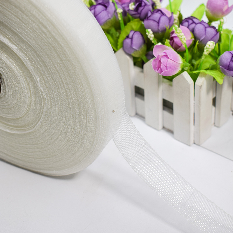 厂家直销 2公分100米尼龙有纺带 窗帘配件辅料涤纶布带 打孔带