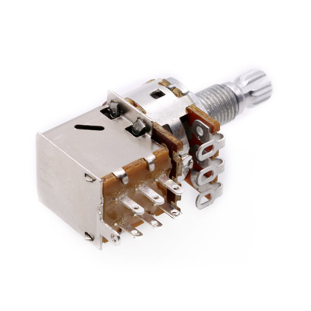 厂家直销 2pcs 电吉他提拉开关 a500k 电吉他 电贝司 乐